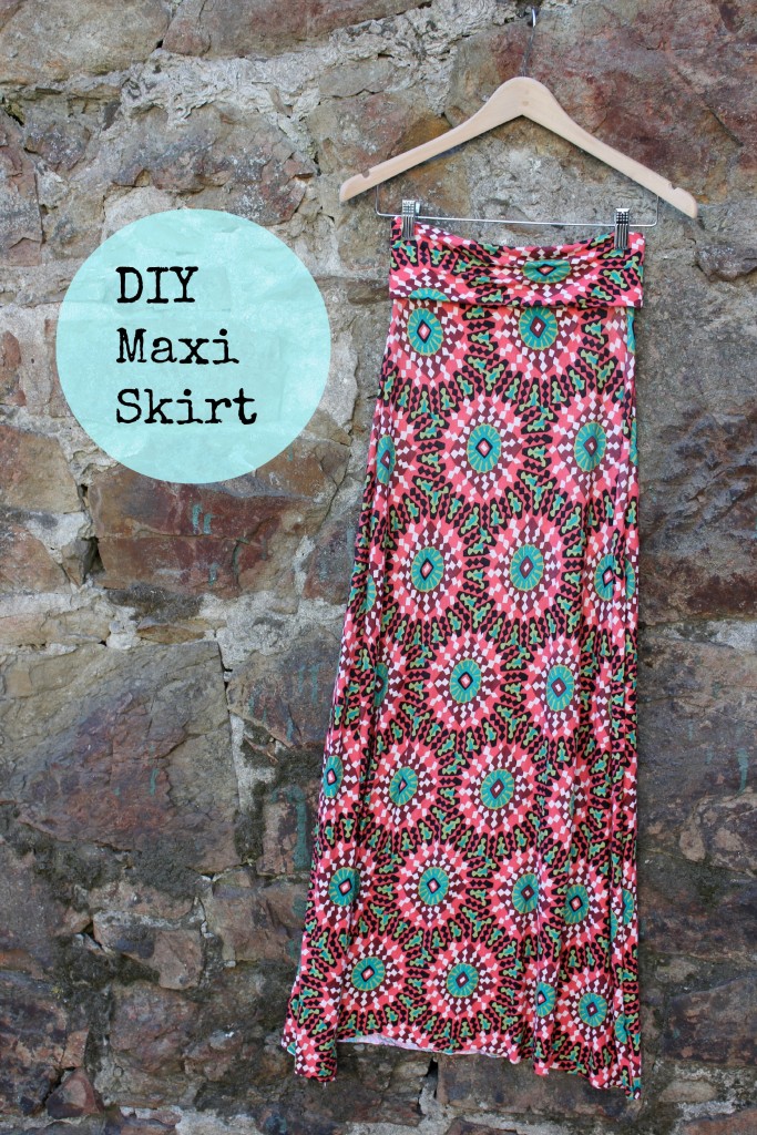 How to Make a Maxi Skirt- DIY Tutorial- NO ELASTIC waistband 