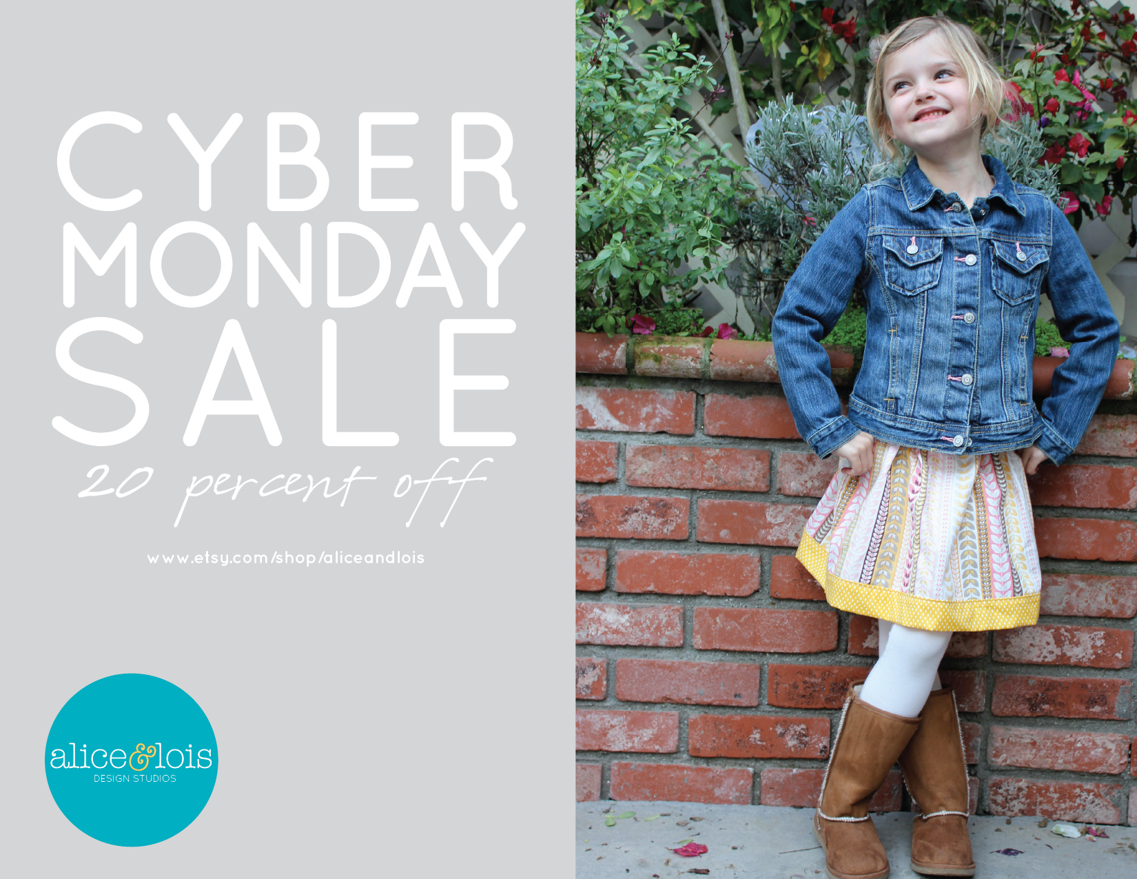 Cyber Monday Sale at our Etsy shop