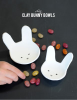 DIY Clay Bunny Bowls