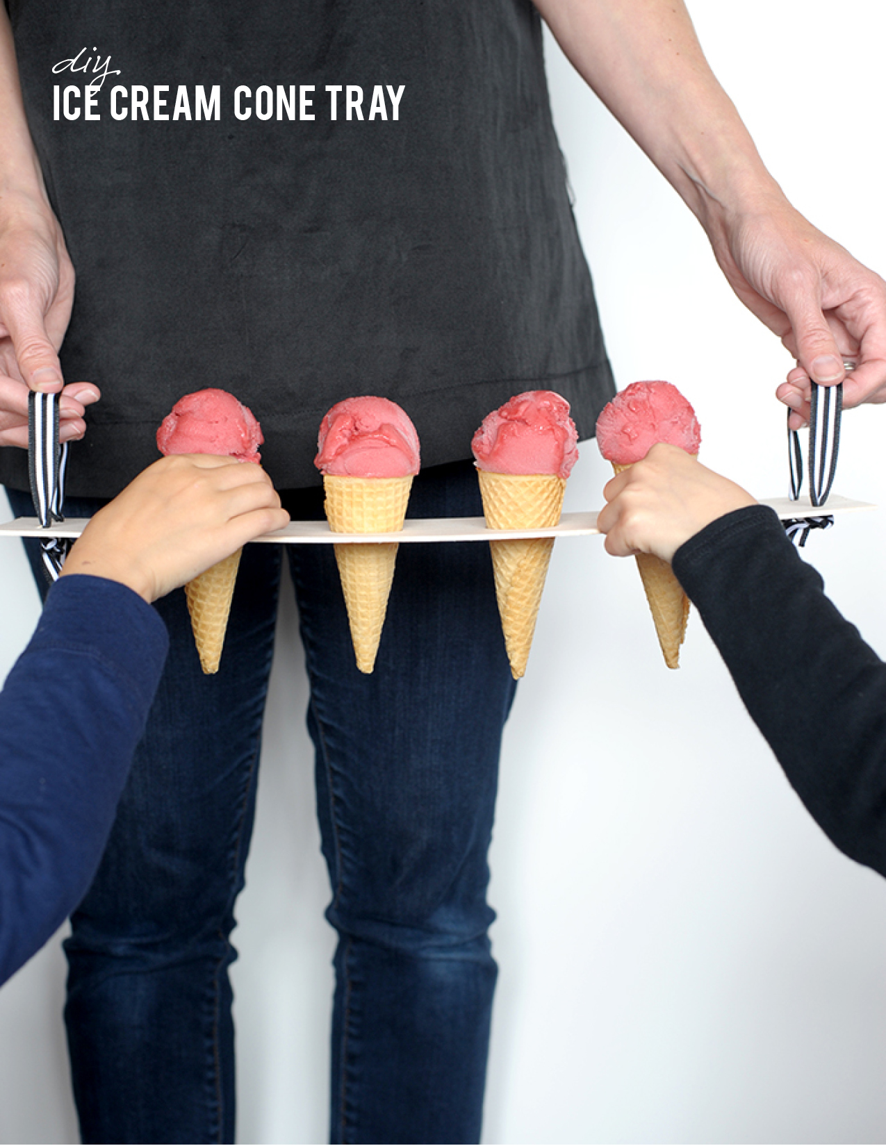 DIY Ice Cream Cone Tray