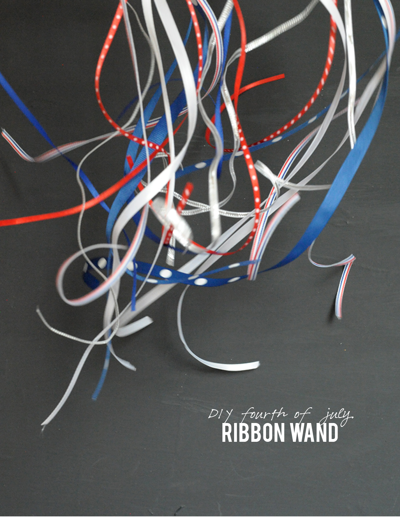 DIY 4th of July Ribbon Wand