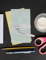 DIY Personalized Notebook Party Favor