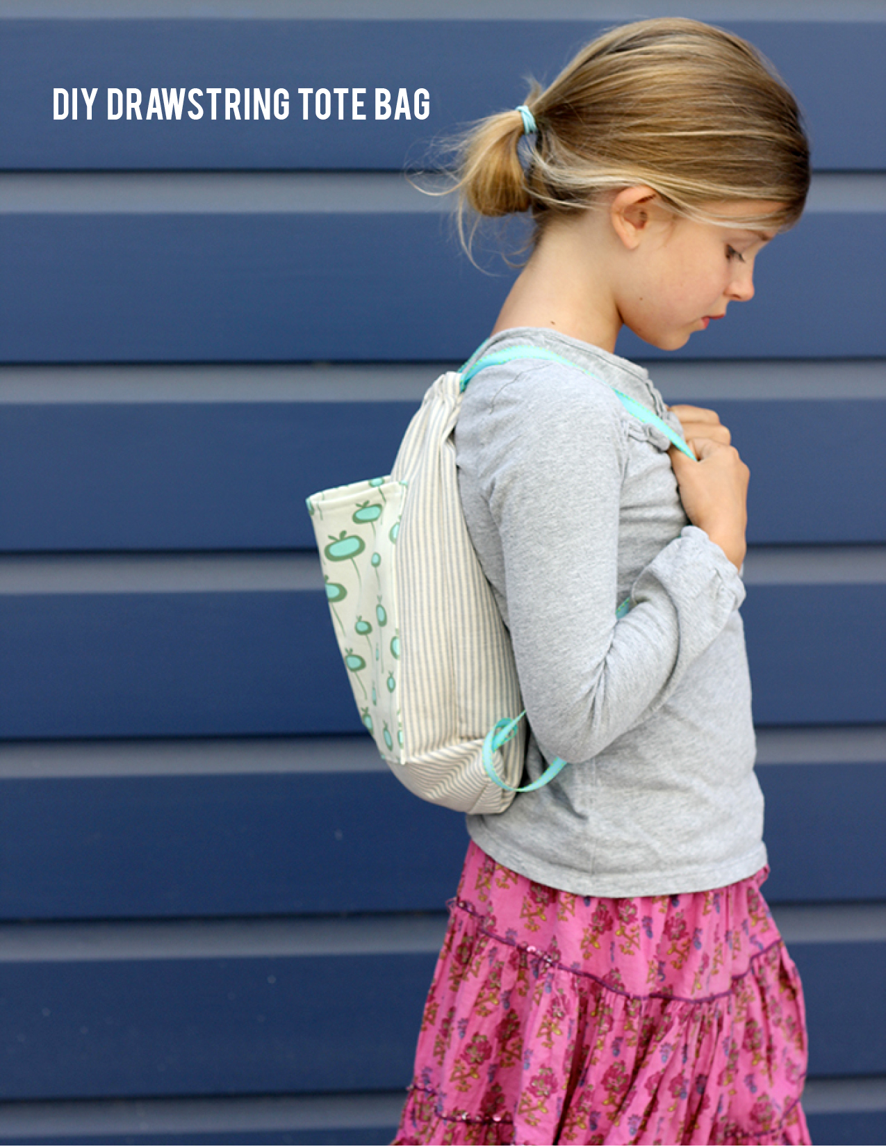 How To Sew A Drawstring Backpack - Easy Tutorial With Pictures