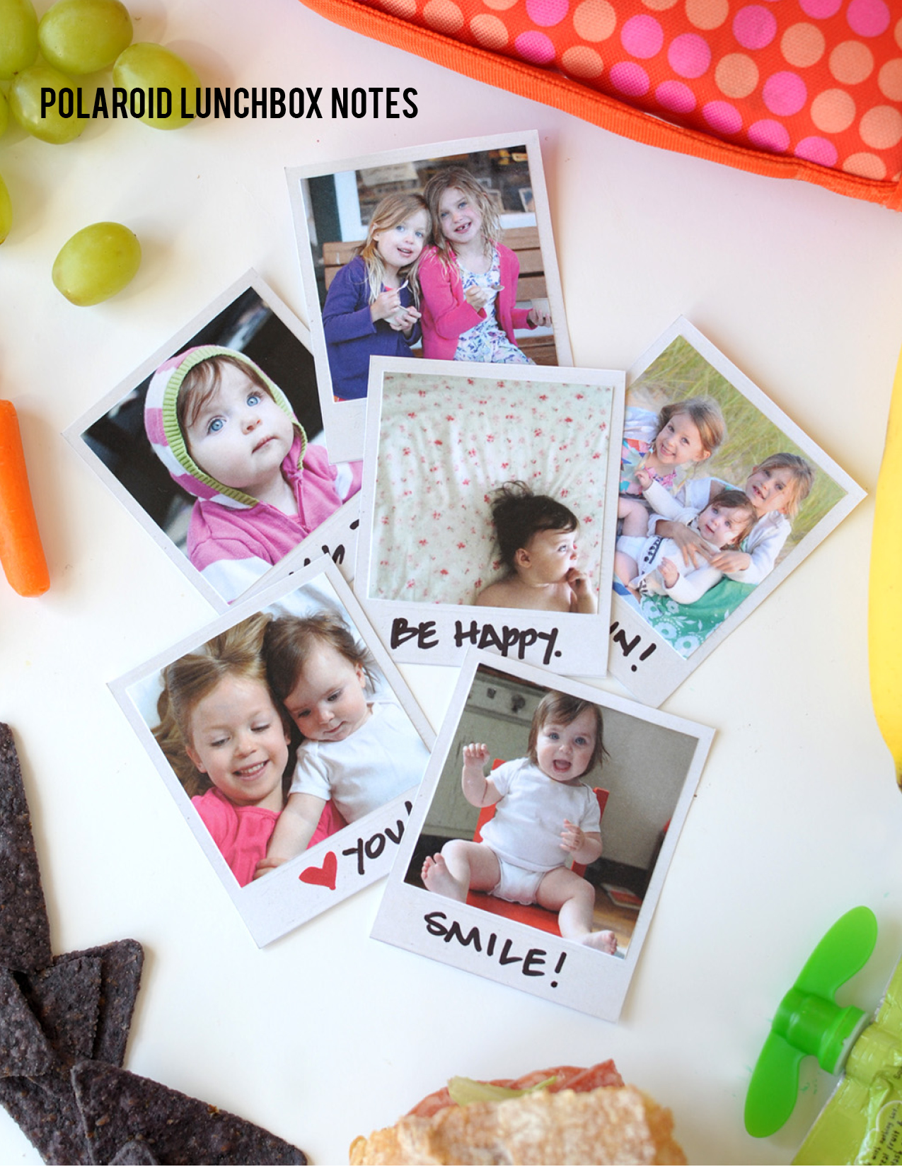 DIY Polaroid Lunchbox Notes (with printable)