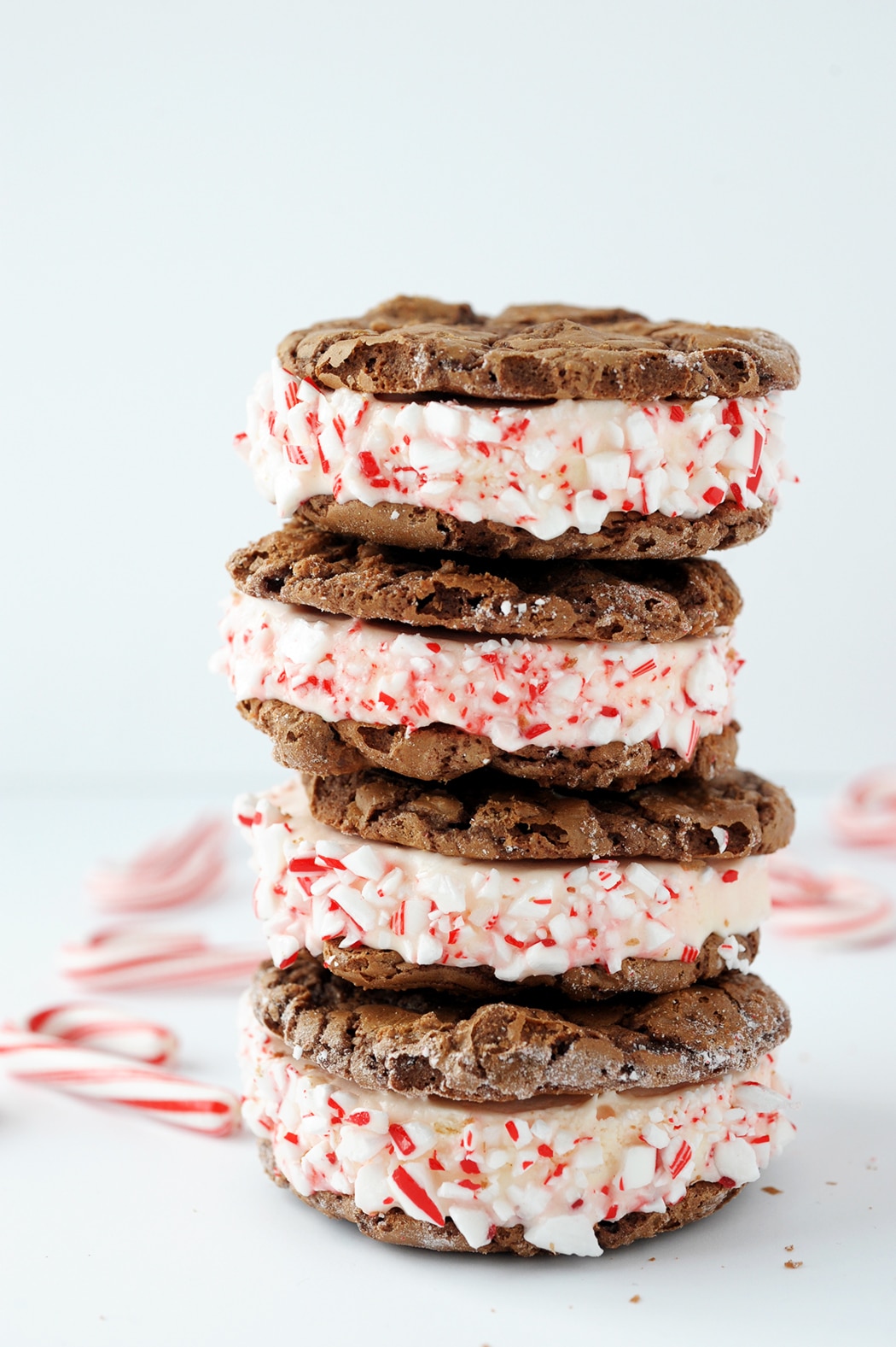 Chocolate and Peppermint Ice Cream Sandwich recipe – perfect for the holidays!
