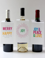 Holiday Wine Gift Tags Printable