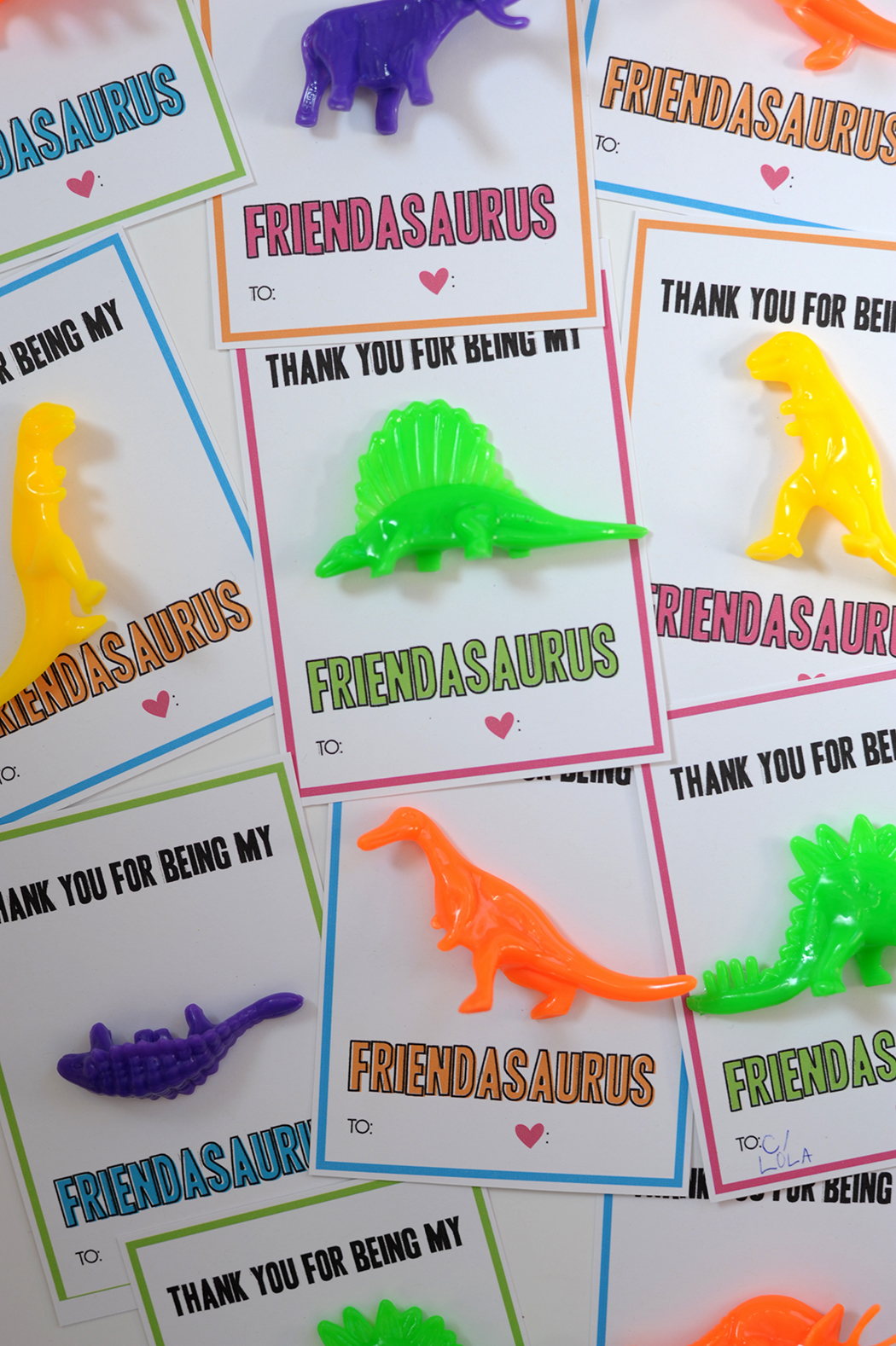 Printable Dinosaur Valentines