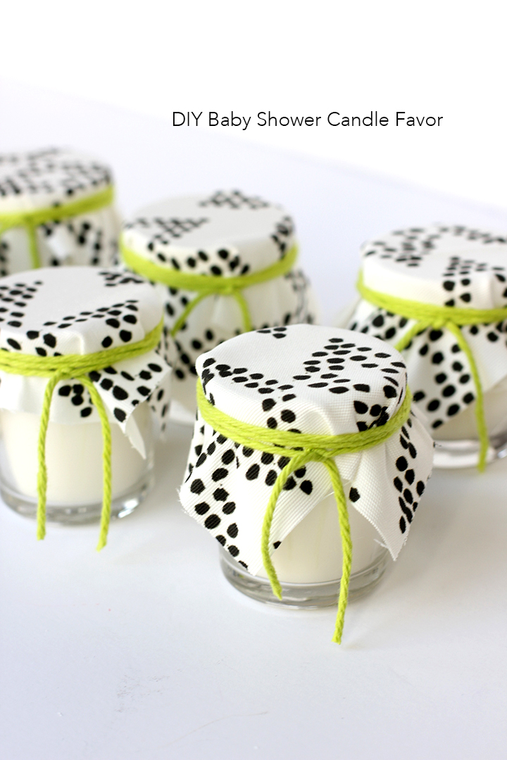 DIY Baby Shower Candle Favor