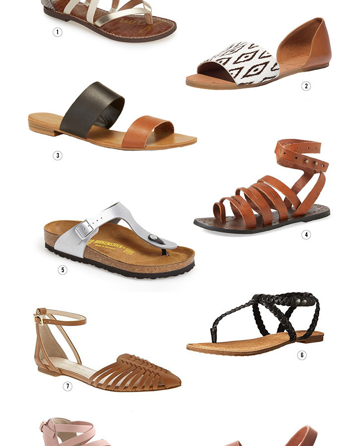 Roundup of favorite women's sandals for summer fashion on aliceandlois.com