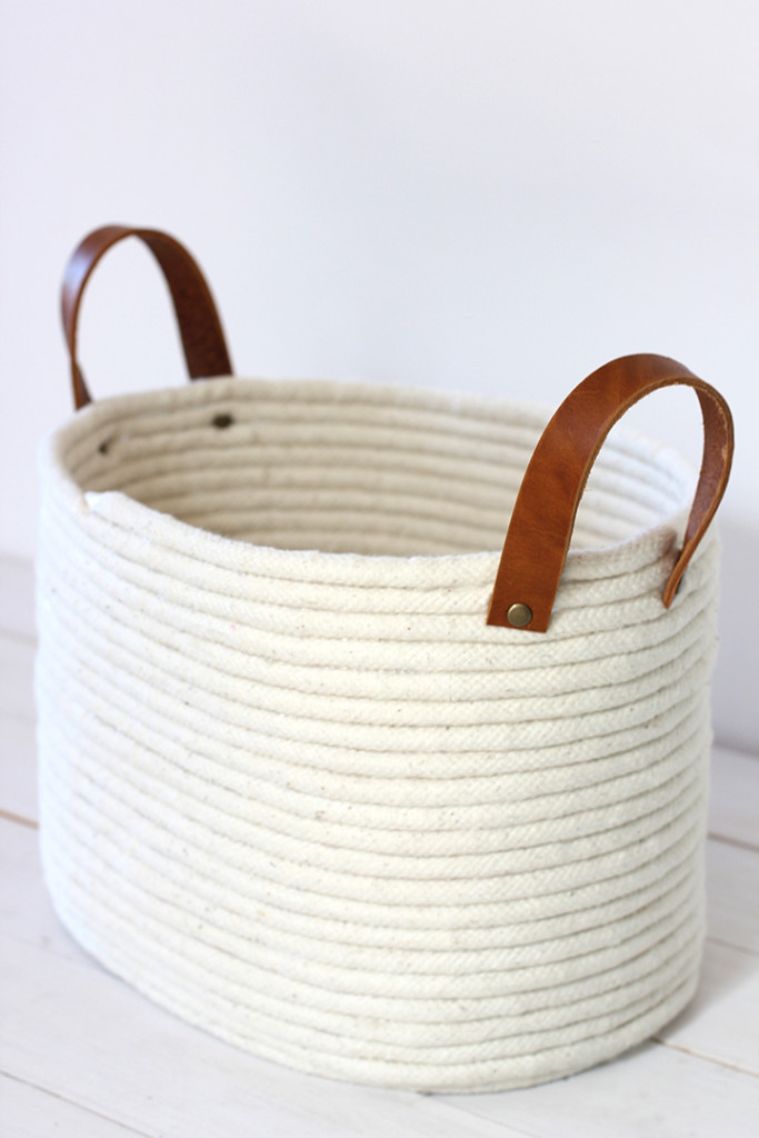 DIY NoSew Rope Coil Basket