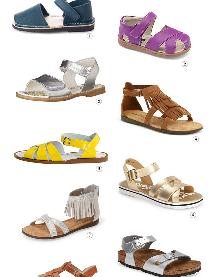 favorite sandals for girls on aliceandlois.com