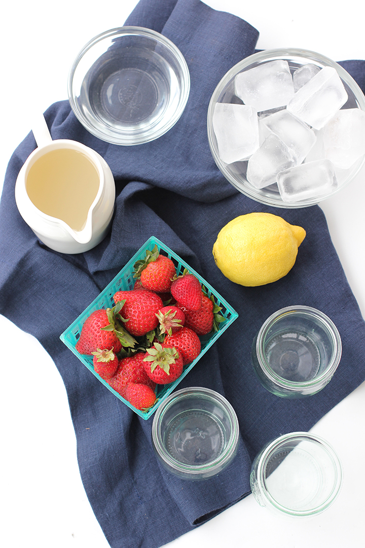 The perfect summertime drink – Strawberry Lemonade Vodka Slushie on aliceandlois.com