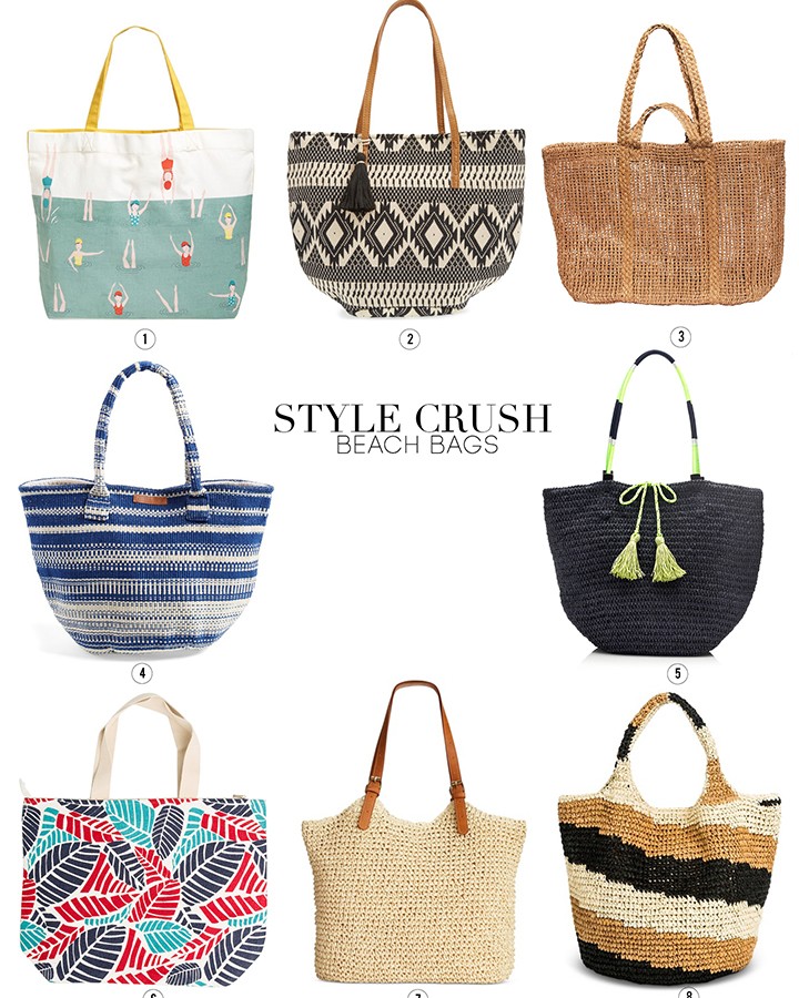 Round up of our favorite beach bags for summer