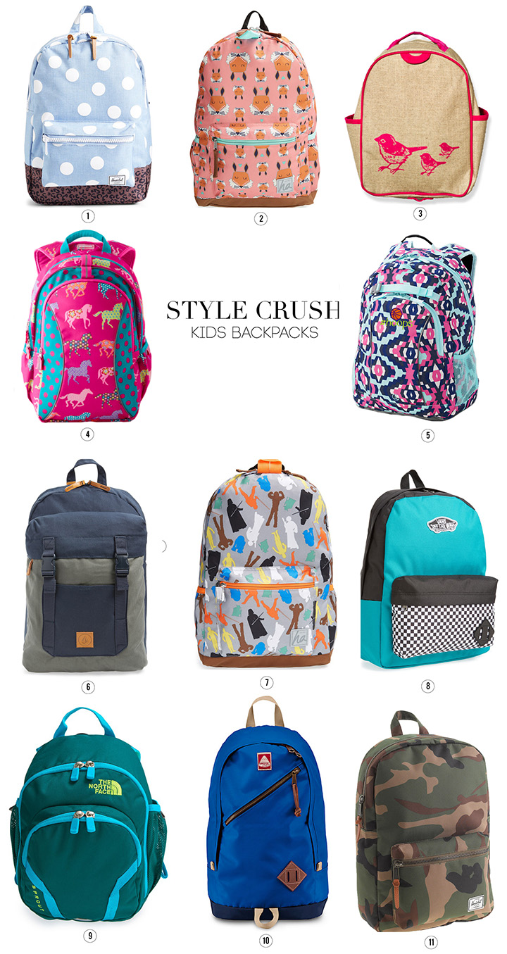 Our favorite kids backpacks for back to school / aliceandlois.com