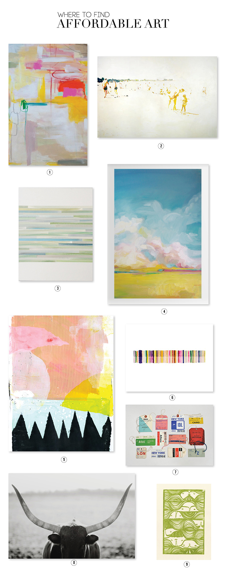 Favorite Affordable Art for Your Walls