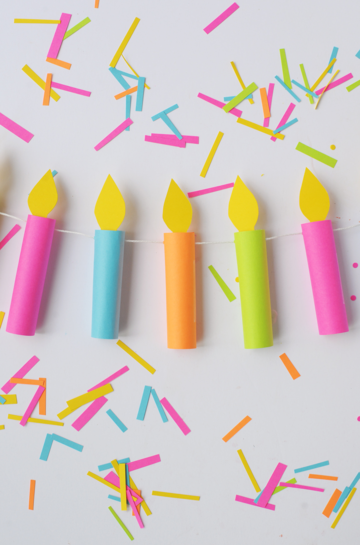 DIY Birthday Candle Garland