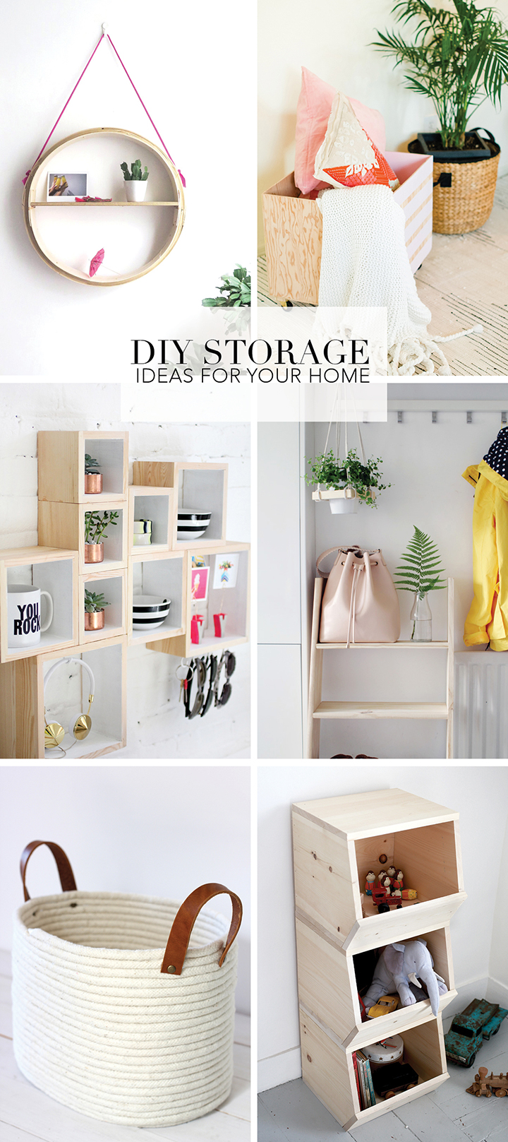 DIY Home Storage Ideas Roundup | alice & lois