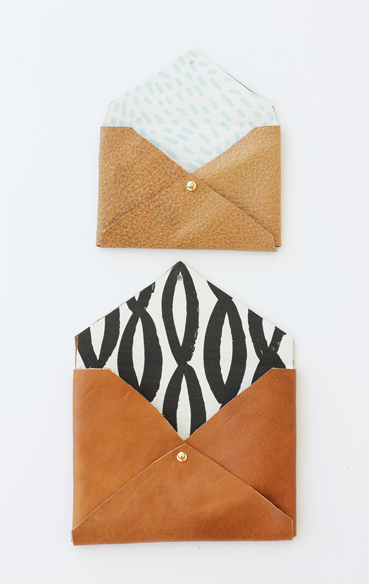 DIY Leather Envelope Clutch