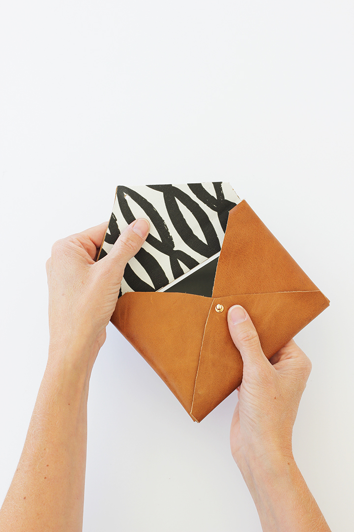DIY Leather Envelope Clutch | Alice & Lois