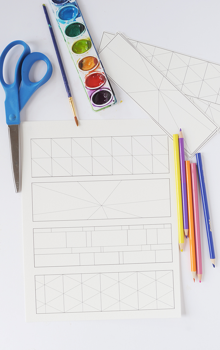 Supplies needed for Free Printable Coloring Bookmarks