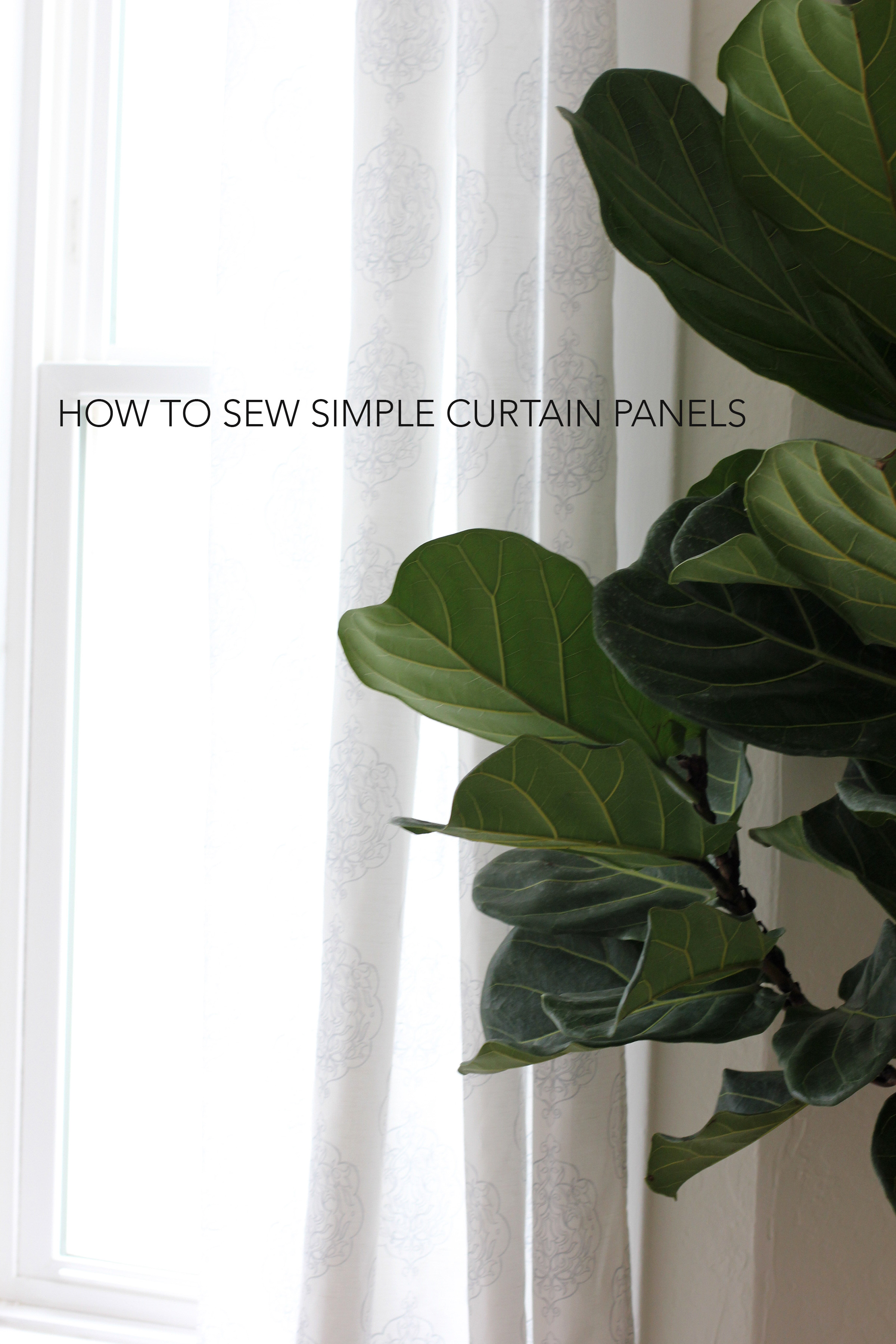 Learn how to make simple curtain panels . This is a great beginner sewing project!