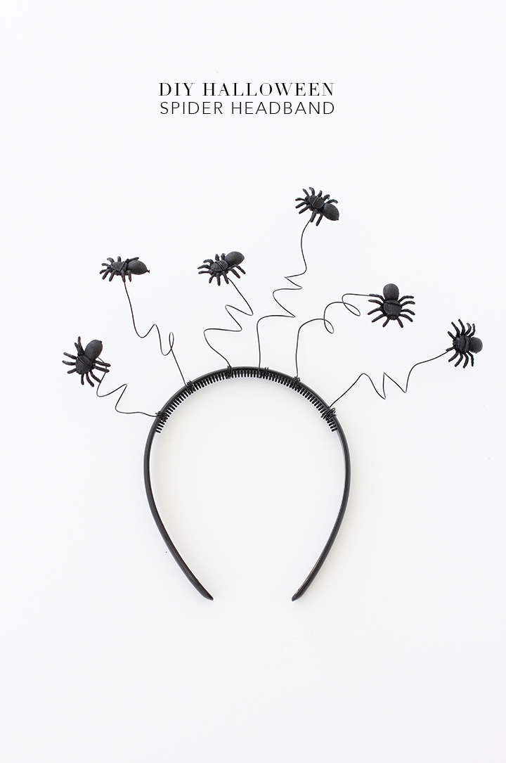Make this easy halloween spider headband for you or your kiddos for Halloween night. 