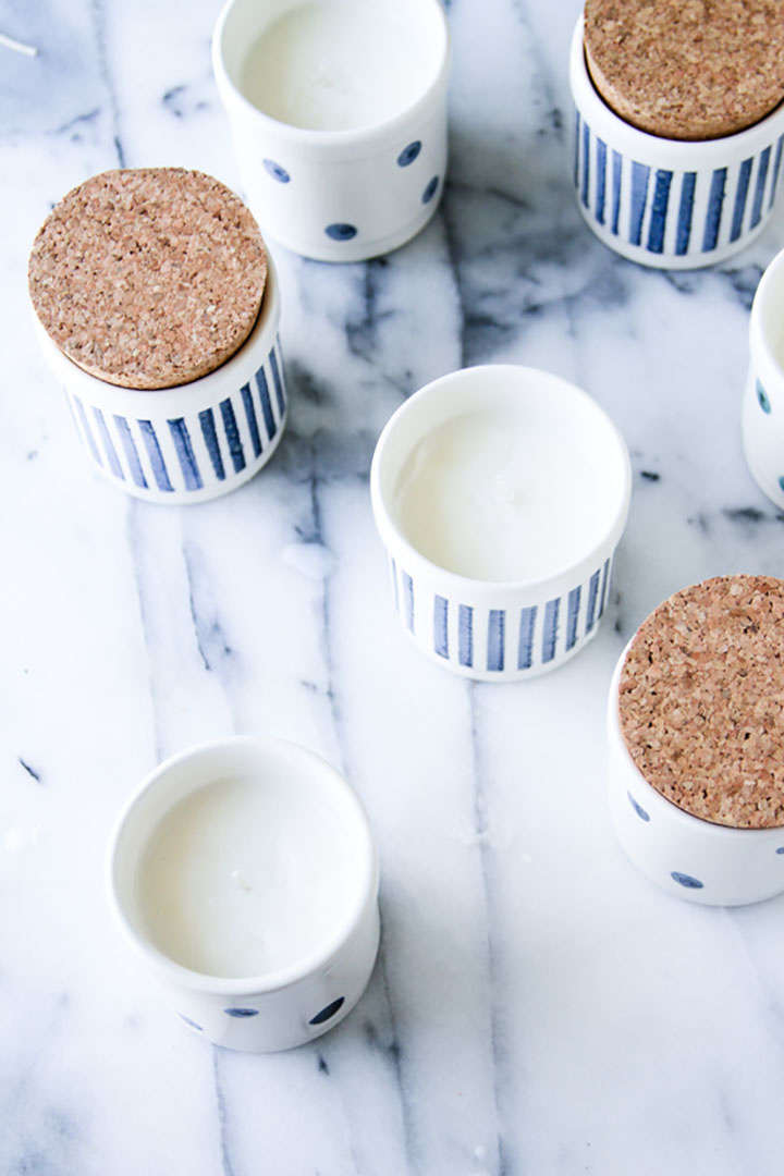 Learn how to make these DIY soy candles from Paper and Stitch