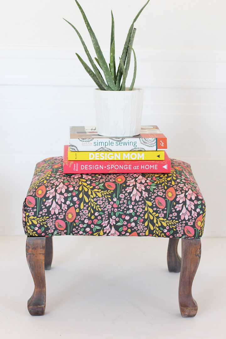 DIY Upholstered Stool | alice & lois