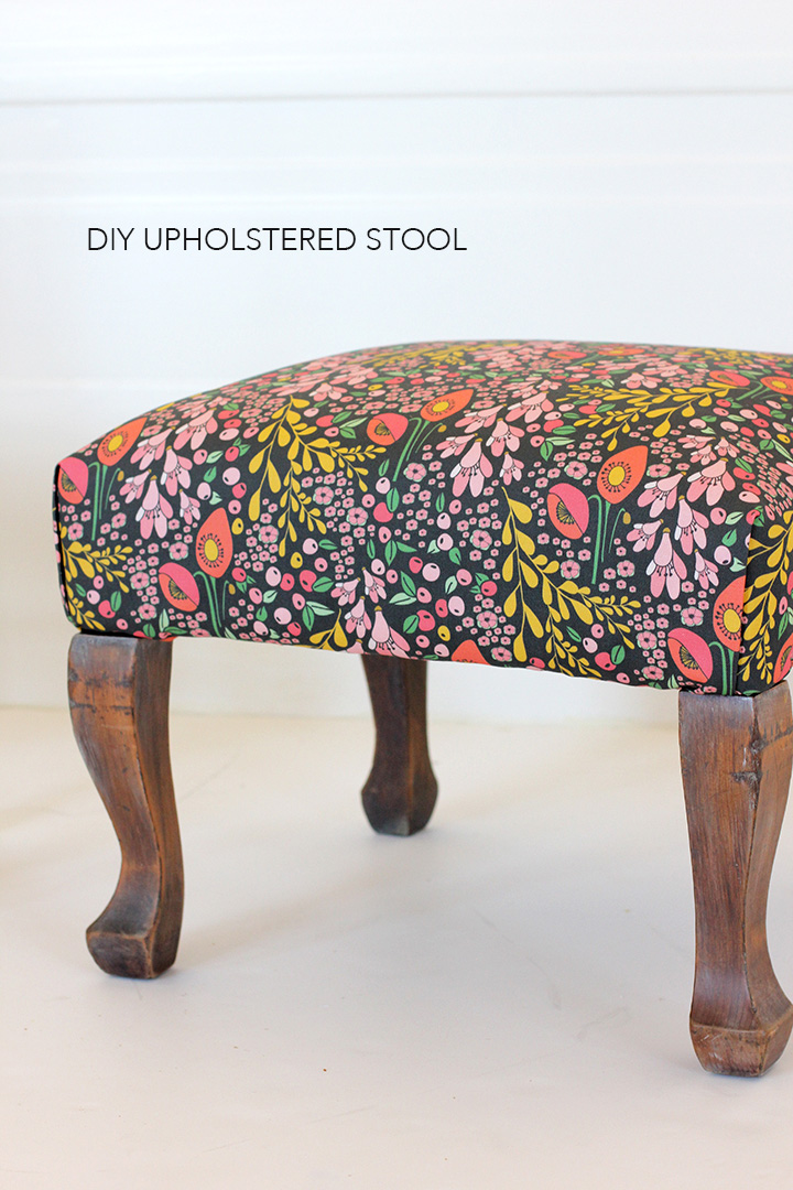 DIY Upholstered Stool | alice & lois