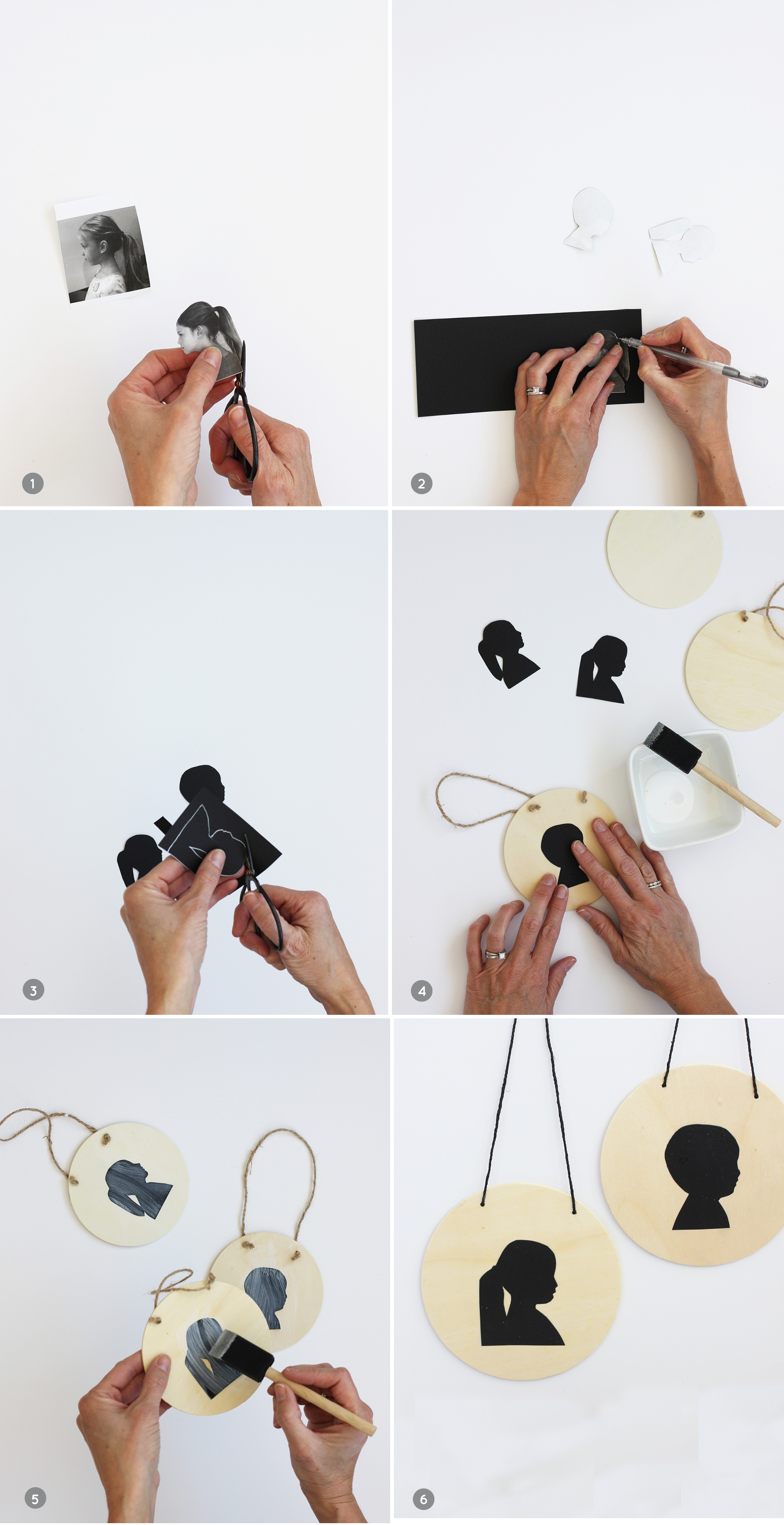 DIY Silhouette Ornament | alice & lois