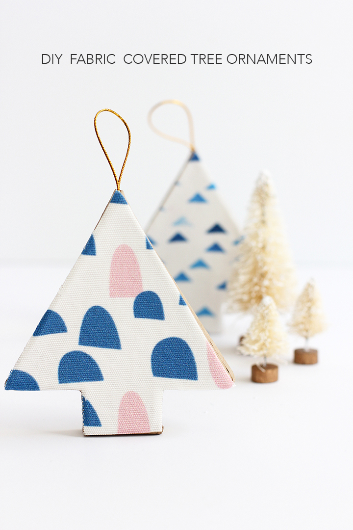 DIY Fabric Covered Tree Ornaments