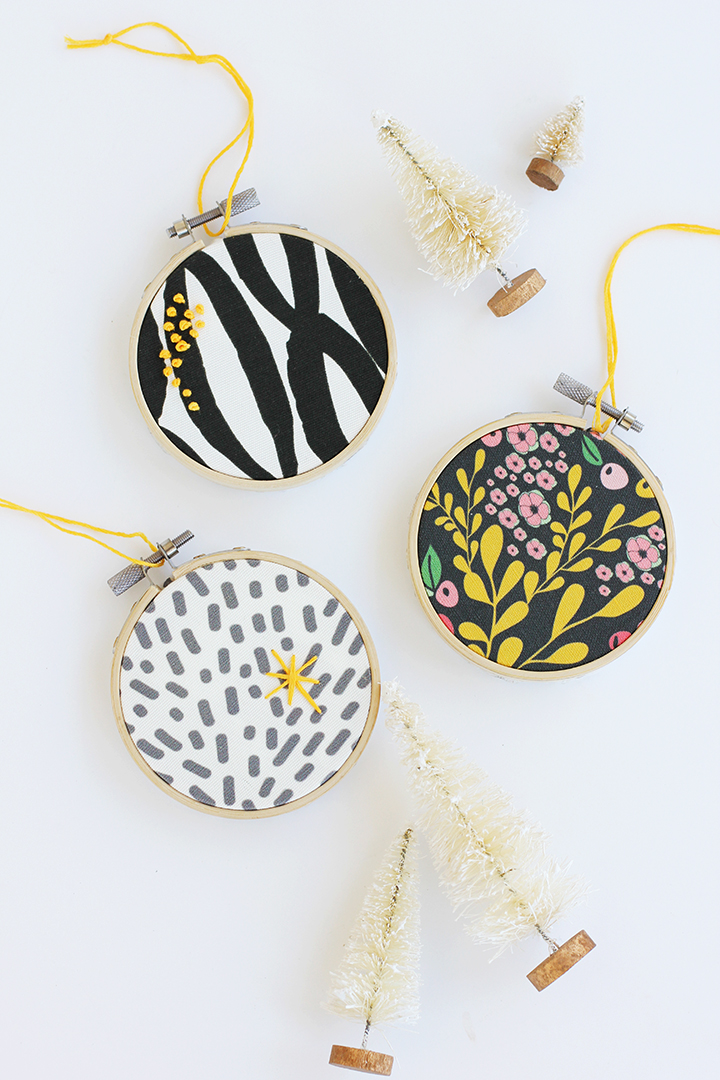 Mad for Plaid: DIY Embroidery Hoop Ornaments — Legally Crafty Blog