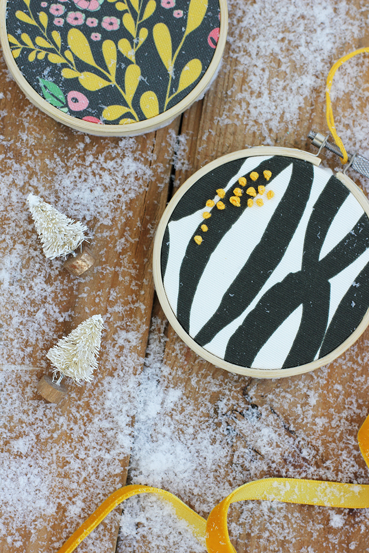 DIY Embroidery Hoop Ornament - Alice and Lois