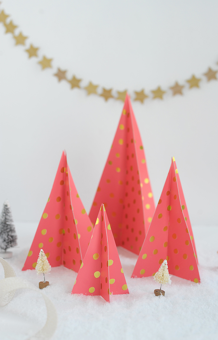 DIY Paper Christmas Trees