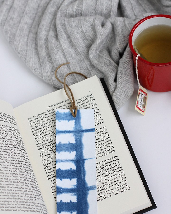 DIY Shibori Indigo Bookmark | alice & lois
