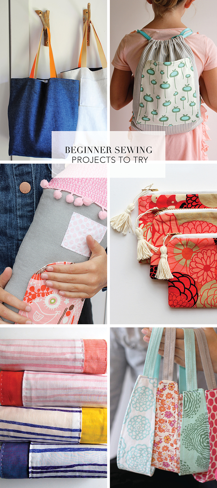 Try some of these favorite beginner sewing projects.