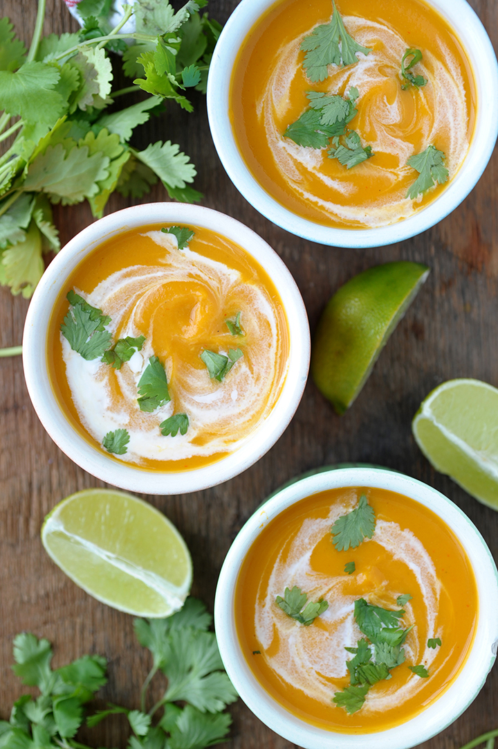 The perfect wintertime meal – Coconut Curry Butternut Squash Soup Recipe.