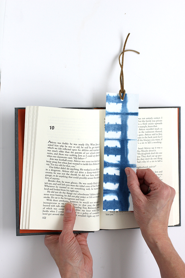 DIY Shibori Indigo Dye Bookmarks | alice & lois