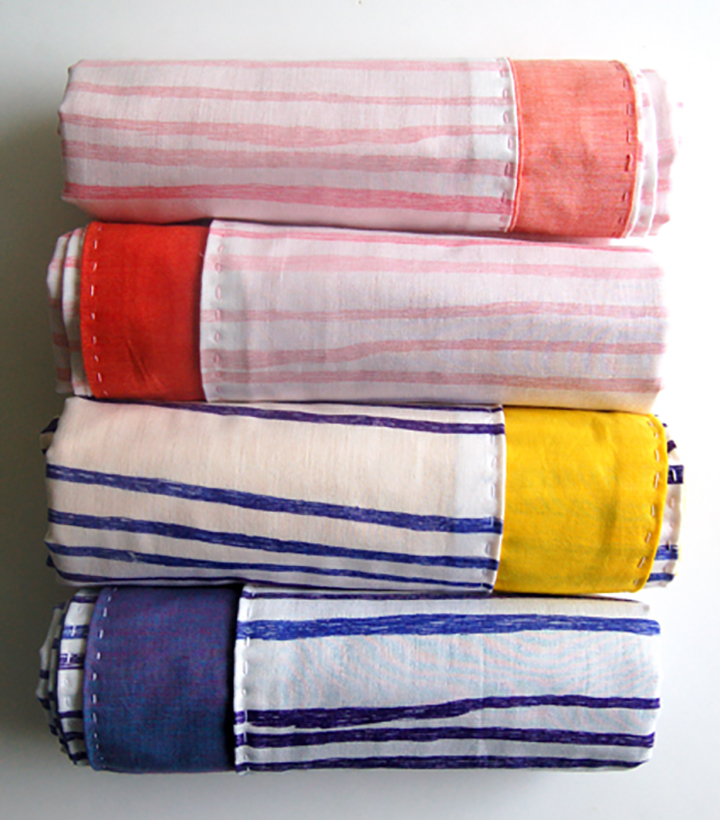 Easy swaddle blanket tutorial from Purl Soho