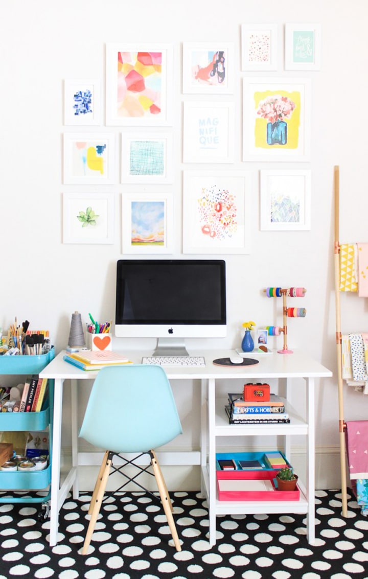 Home Crush Office Inspiration image via The Crafted Life
