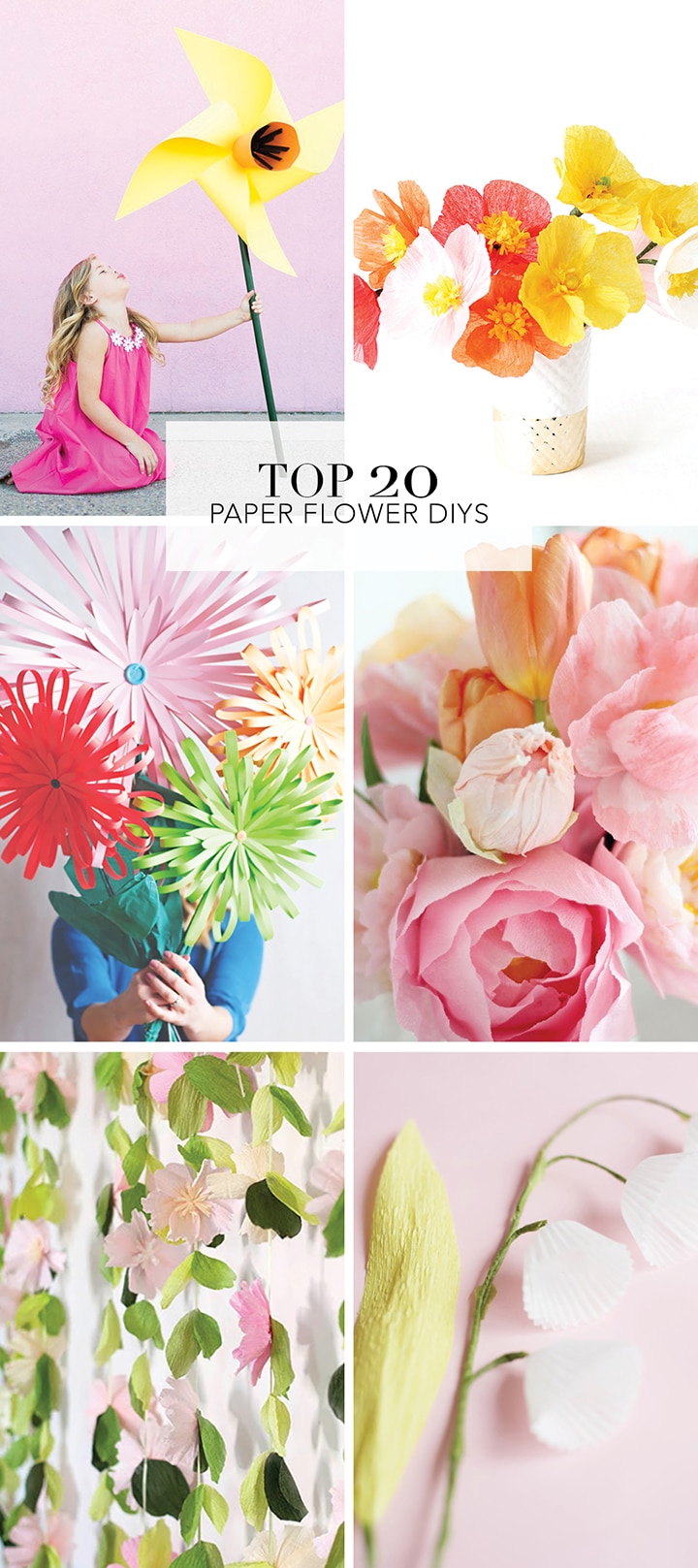 20 Favorite DIY Paper Flower Tutorials