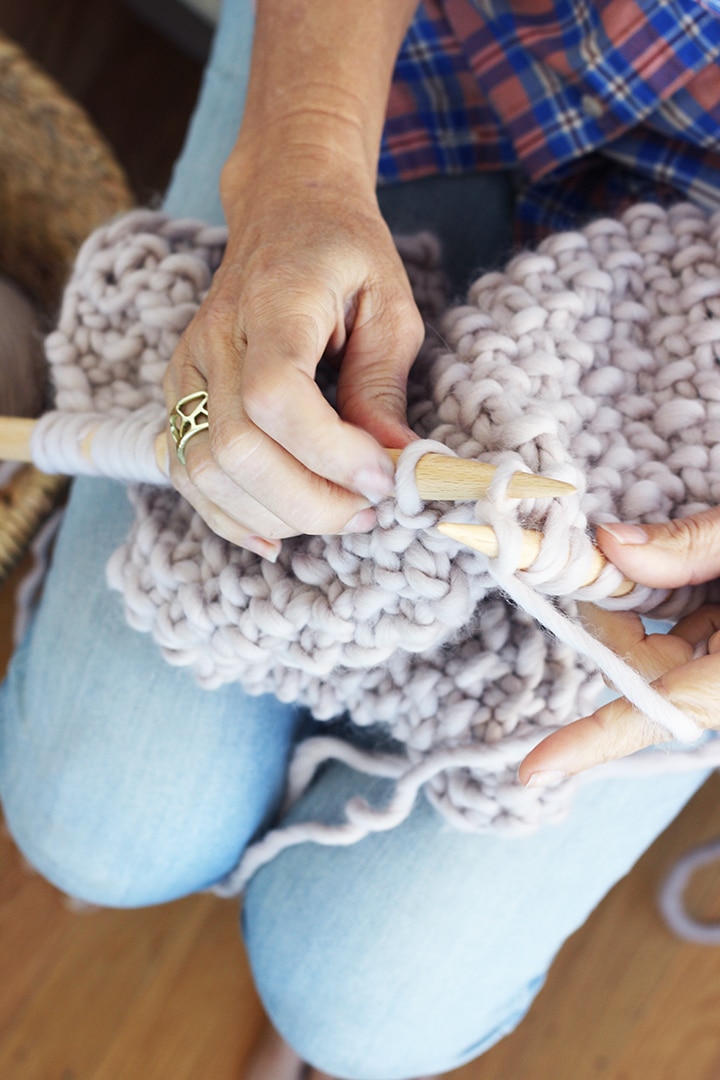DIY Wool Blanket + We Are Knitters | alice & lois