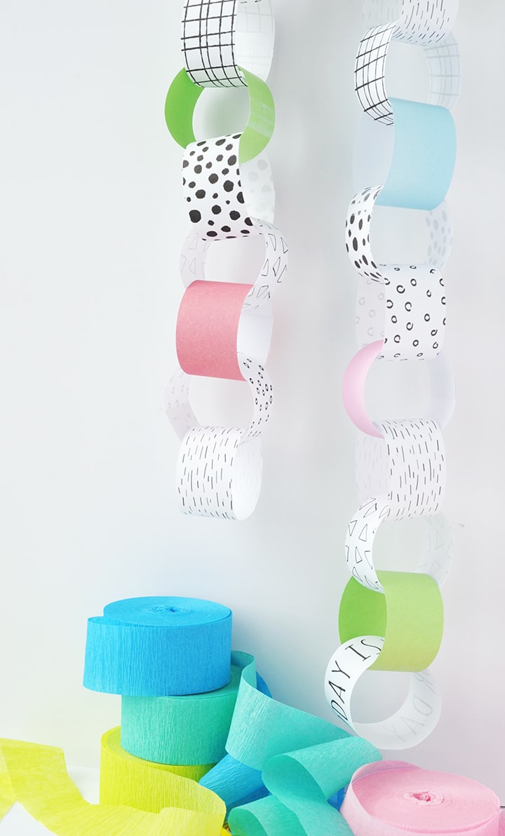 Celebrate the days leading up to a birthday with this DIY Birthday Countdown Paper Chain Free Printable!