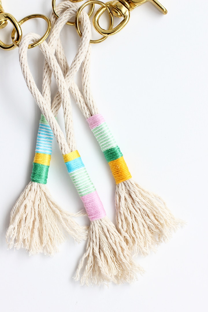 DIY Clay Tassel Keychain - Delineate Your Dwelling