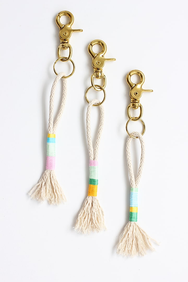 DIY Tassel Keychain, EASY