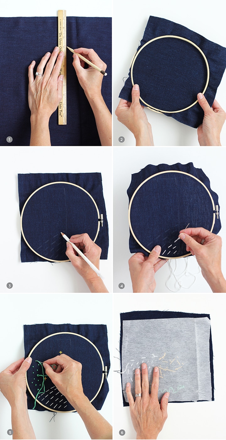 DIY No-Sew Embroidery Sunglasses Case 