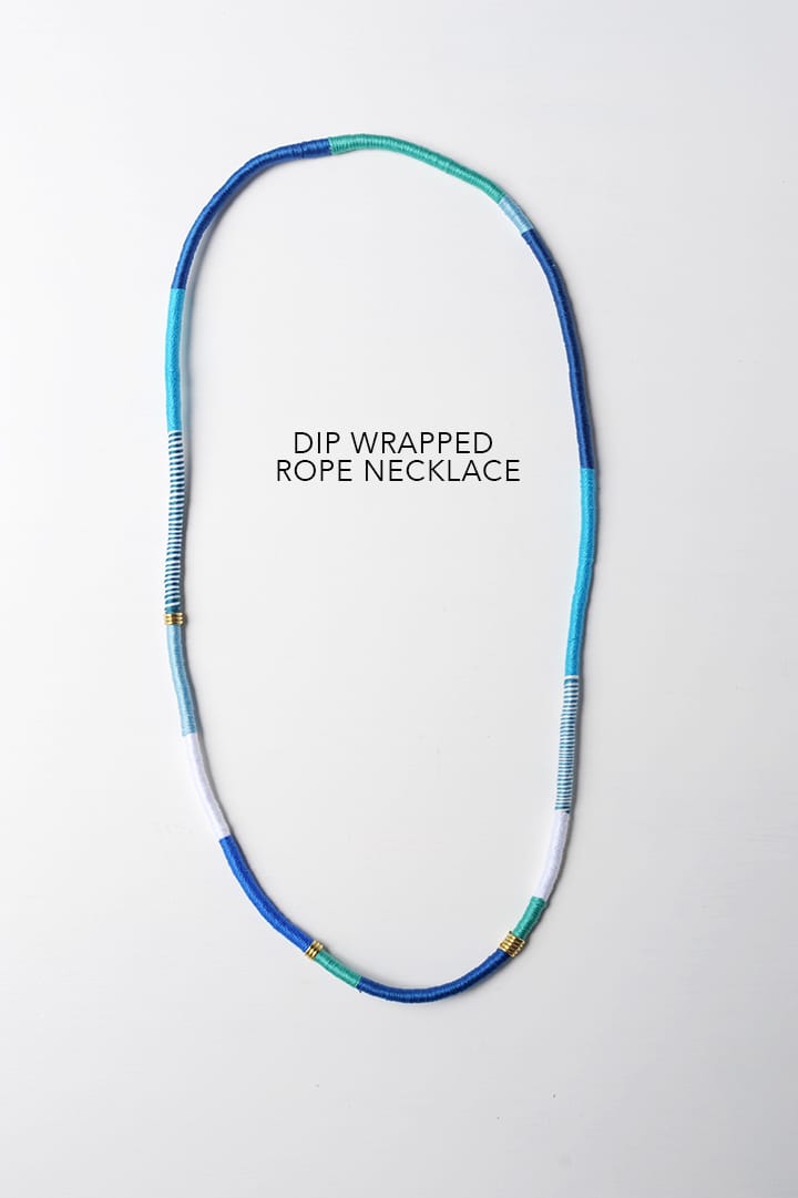 Aquamarine Stone Silk String Necklace - Jennifer Shon Jewelry