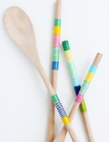 DIY Wrapped Wooden Spoons