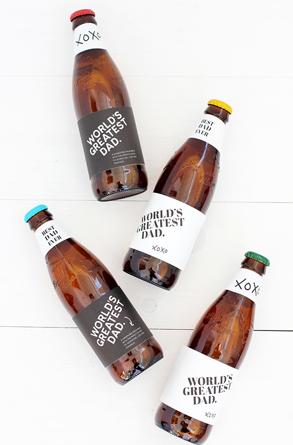 Free Printable Father’s Day Beer Labels