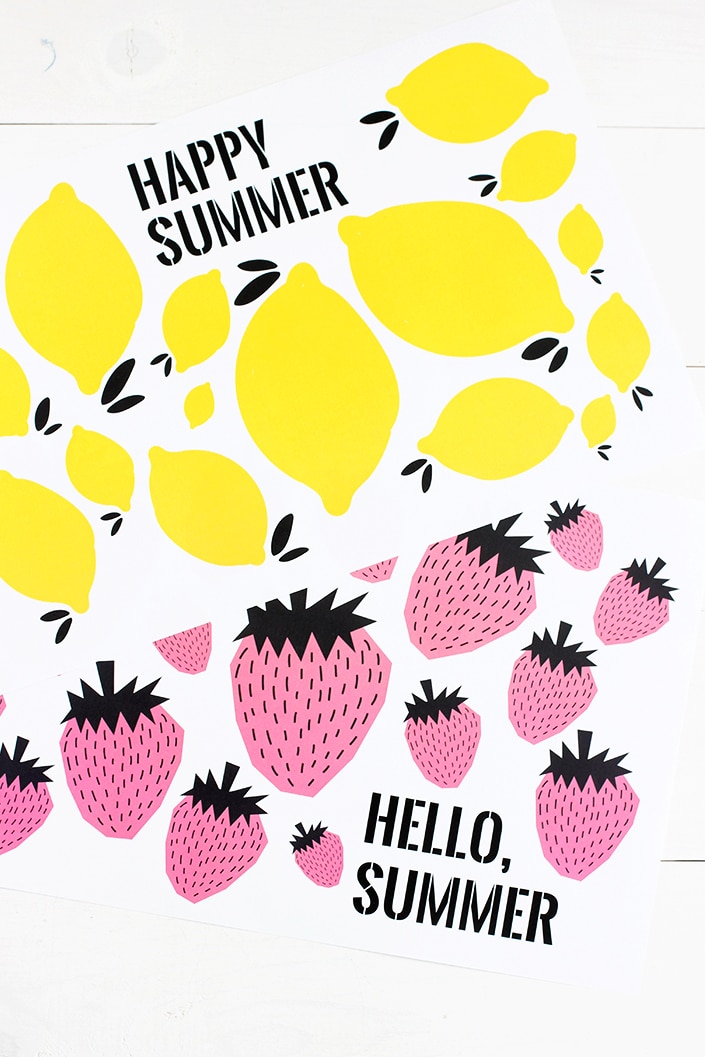Make snacking and mealtime fun this summer with these cute free printable summer placemats!